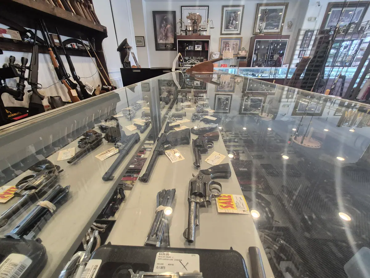 Collectible firearms at Triple Diamond