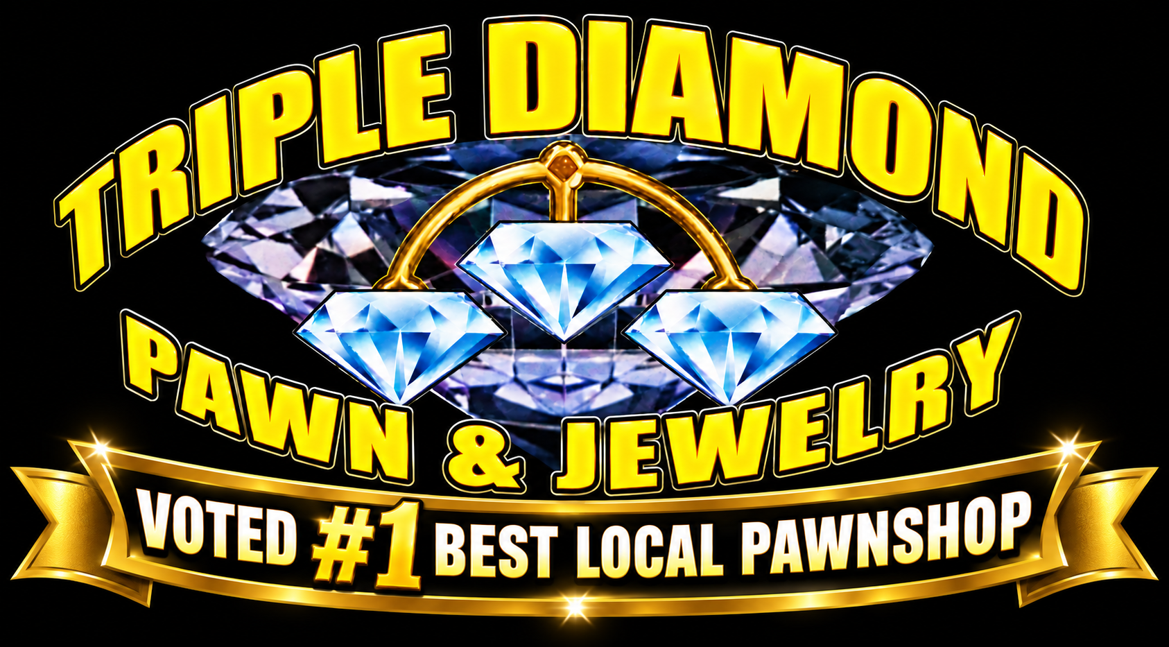 Triple Diamond Pawn & Jewelry Voted Best Local Pawnshop Logo